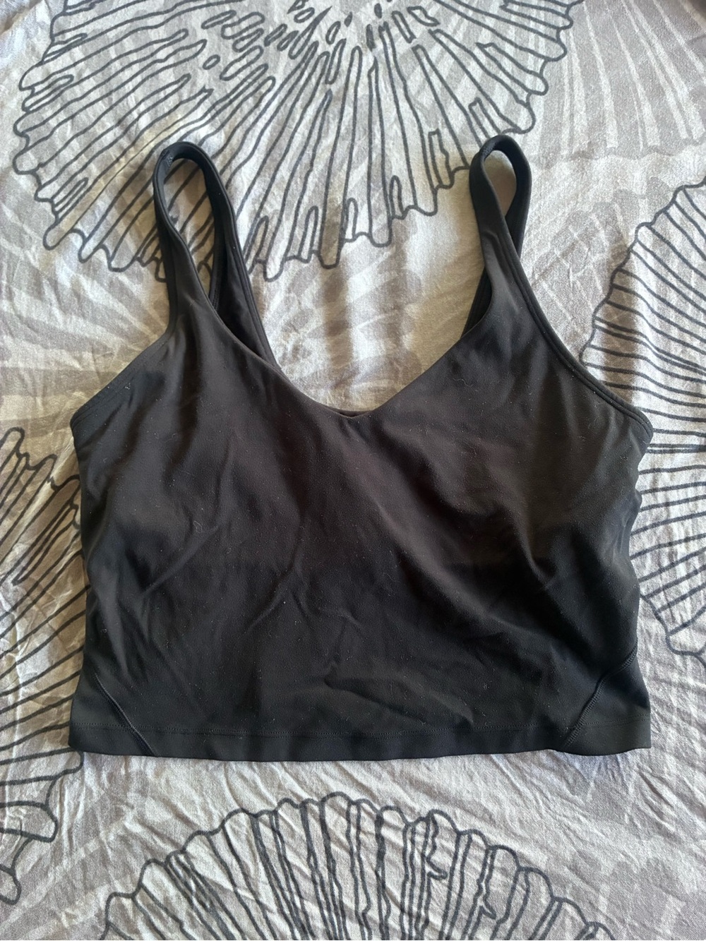 lululemon athletica Black Stretch Crop Sports Bra